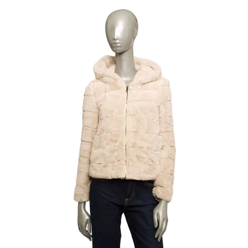 Beige Polyester Women Jacket sold by Louxly