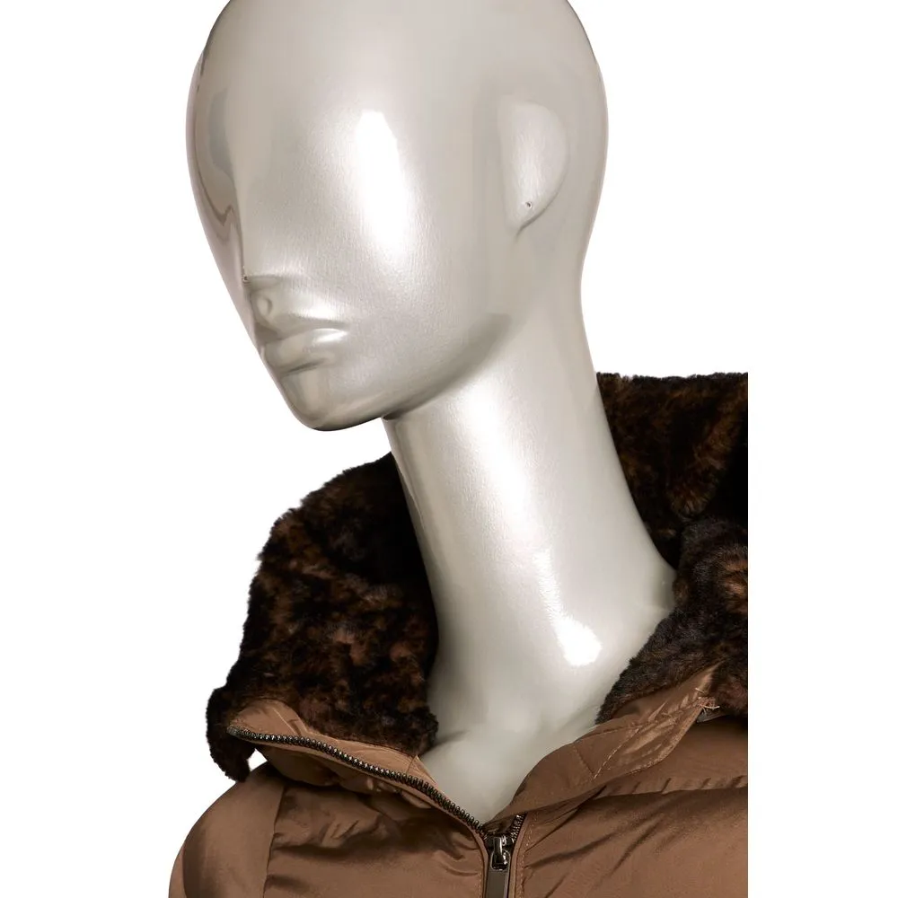 Brown Polyester Women Jacket sold by Louxly product image thumbnail 3