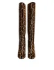 Beige Black Leopard Knee High Boots Shoes sold by Louxly