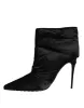Black DG Logo Padded Heels Ankle Boots Shoes sold by Louxly
