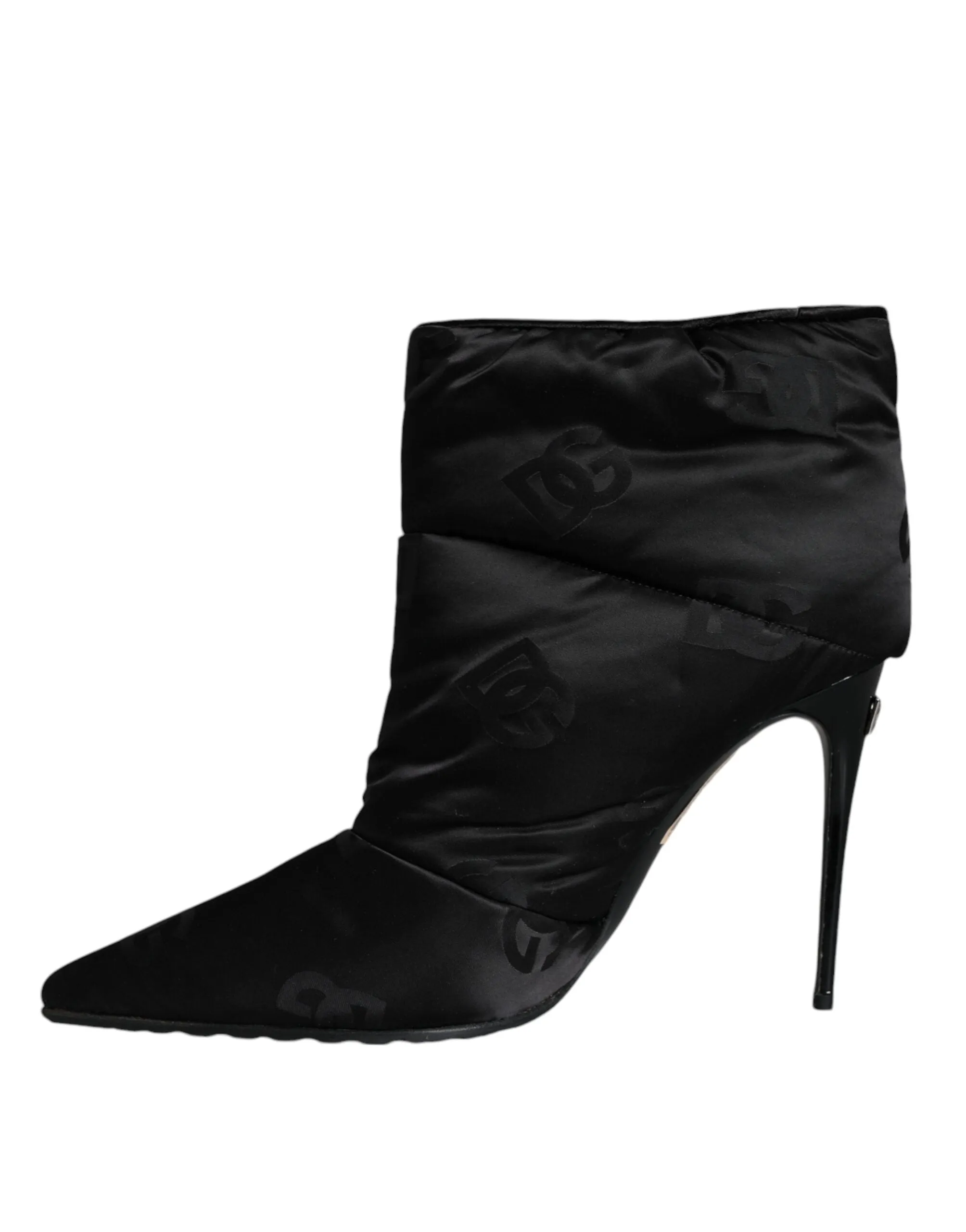 Black DG Logo Padded Heels Ankle Boots Shoes sold by Louxly product image thumbnail 5