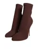 Brown Stiletto Heels Socks Ankle Boots Shoes sold by Louxly