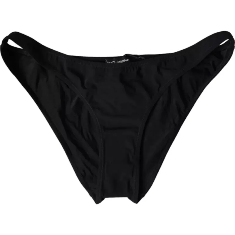 Black Nylon Swimwear Beachwear Bottom Bikini sold by Louxly