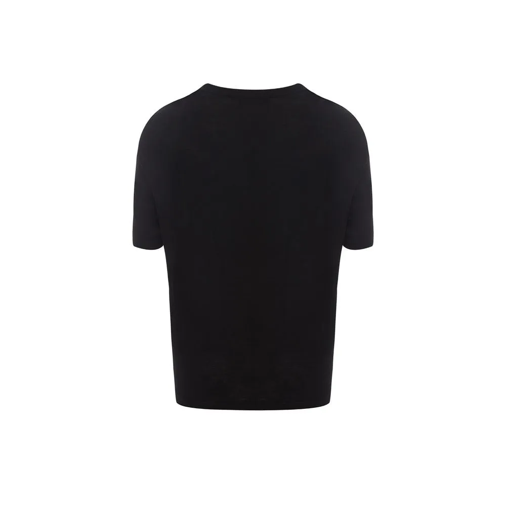 Elegant Black Cotton Top for Fashion-Forward Women sold by Louxly product image thumbnail 2