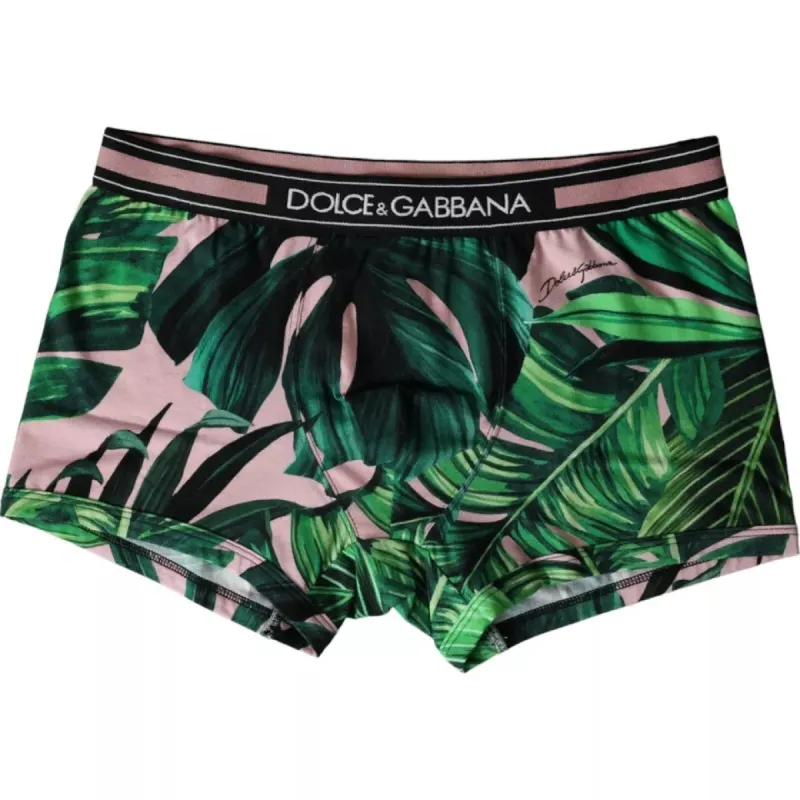 Multicolor Leaf Print Regular Boxer Underwear sold by Louxly