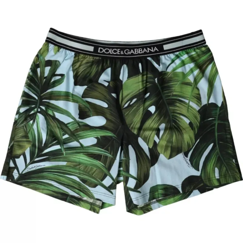 Multicolor Leaf Print Regular Boxer Underwear sold by Louxly