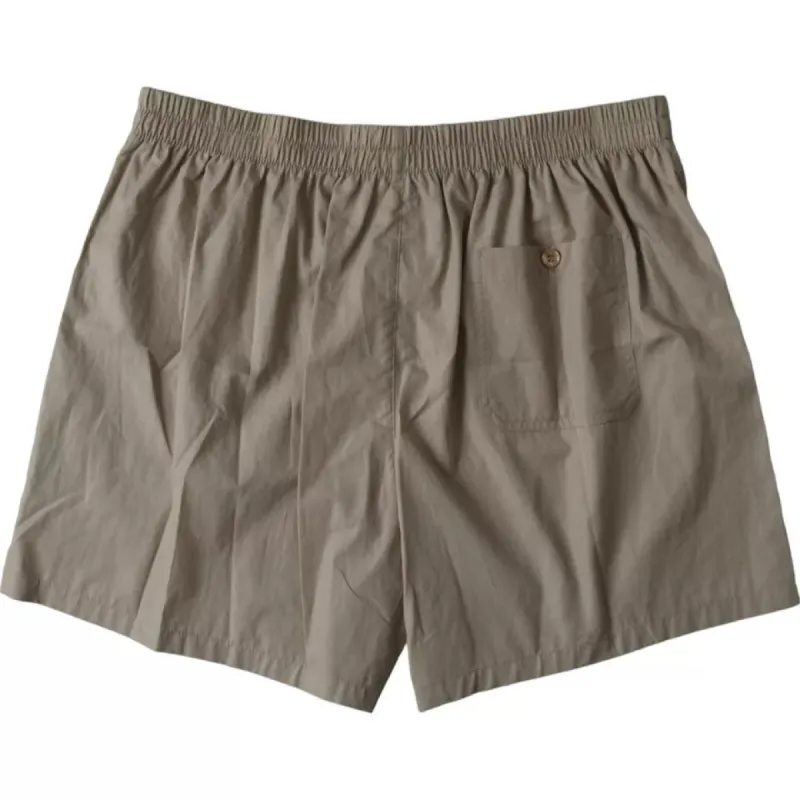 Brown Cotton Regular Boxer Shorts Underwear sold by Louxly