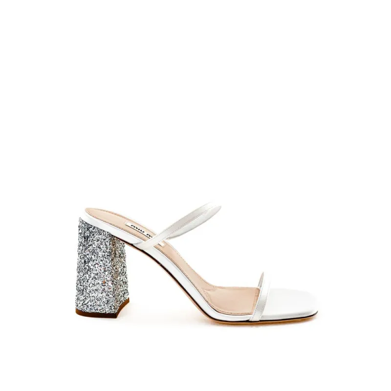 White Silk Sandal sold by Louxly