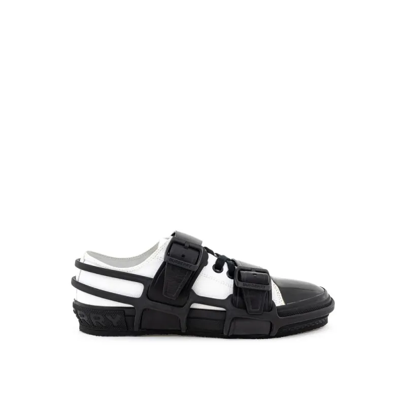 Black And White Cotton Sneaker sold by Louxly