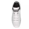 White Black Leather Portofino Sneakers Shoes sold by Louxly
