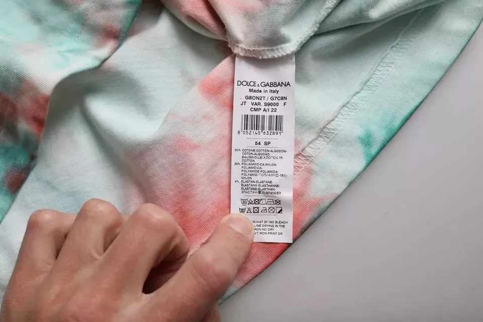 Multicolor Tie Dye Cotton Round Neck T-shirt sold by Louxly product image thumbnail 3