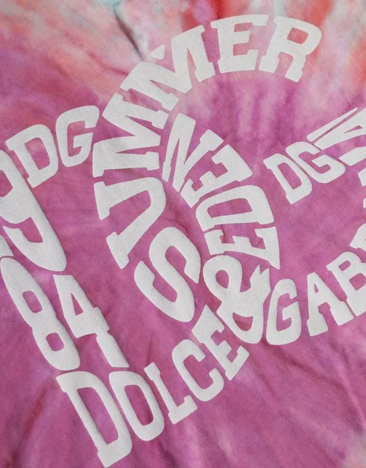 Multicolor Tie Dye Cotton Round Neck T-shirt sold by Louxly product image thumbnail 4