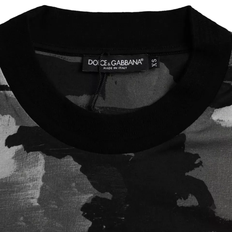 Multicolor Camouflage Cotton Crewneck T-shirt sold by Louxly product image thumbnail 5