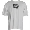 White Logo Round Neck Short Sleeves T-shirt sold by Louxly