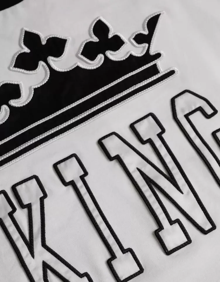 White Crown King Cotton Crew Neck Men T-shirt sold by Louxly product image thumbnail 2