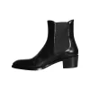 Black Leather Chelsea Ankle Boots Men Shoes sold by Louxly