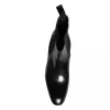 Black Leather Chelsea Ankle Boots Men Shoes sold by Louxly