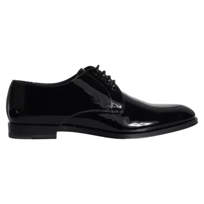 Black Patent Leather Derby Formal Dress Shoes sold by Louxly