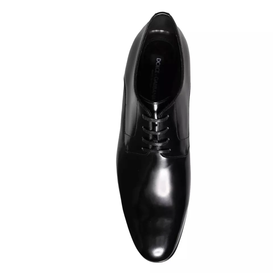 Black Calf Leather Derby Men Dress Shoes sold by Louxly product image thumbnail 2