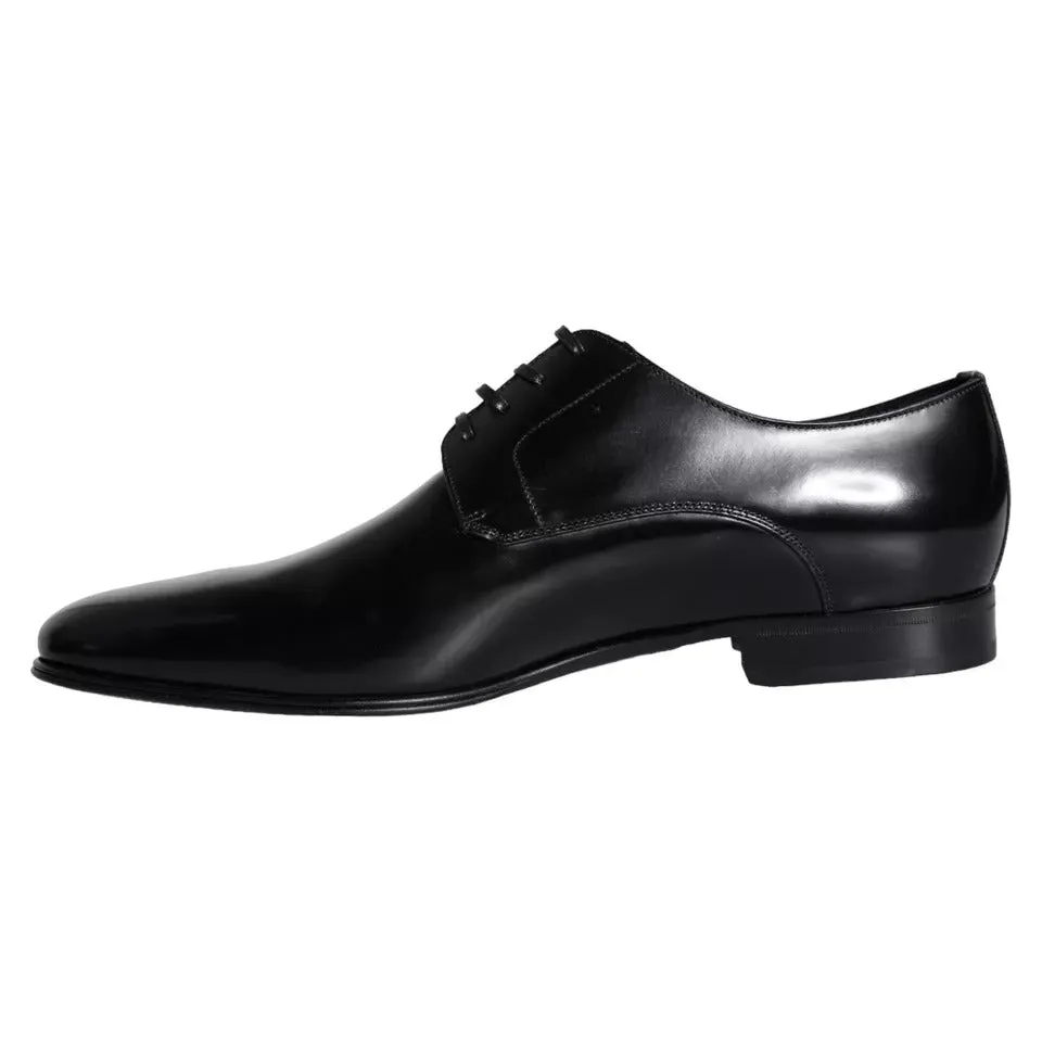 Black Calf Leather Derby Men Dress Shoes sold by Louxly product image thumbnail 3