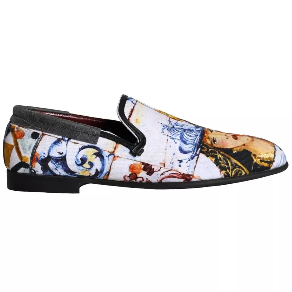 Multicolor Madonna Majolica Amalfi Men Loafers Shoes sold by Louxly