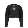 Chic Black Long Sleeve Crew Neck Sweatshirt sold by Louxly