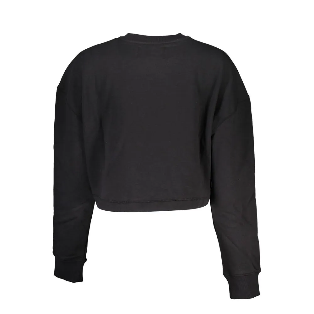 Chic Black Long Sleeve Crew Neck Sweatshirt sold by Louxly product image thumbnail 2