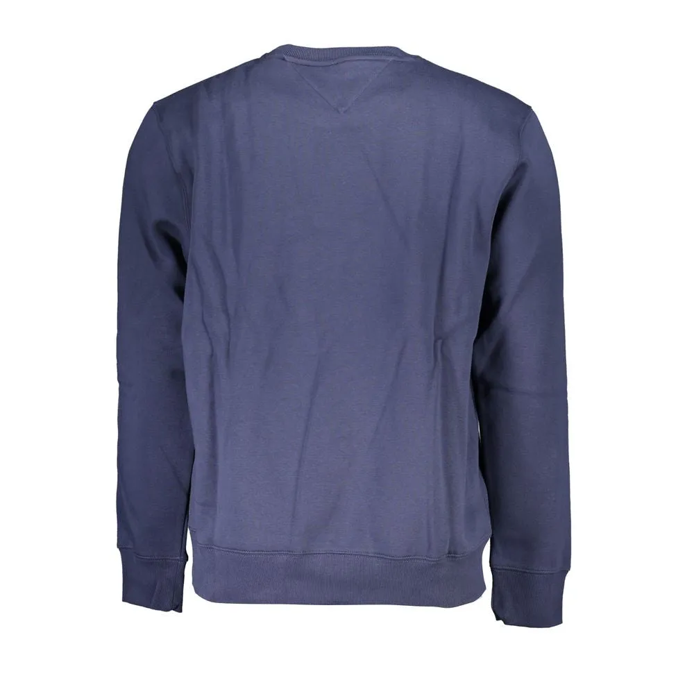 Chic Blue Crew Neck Fleece Sweatshirt sold by Louxly product image thumbnail 2