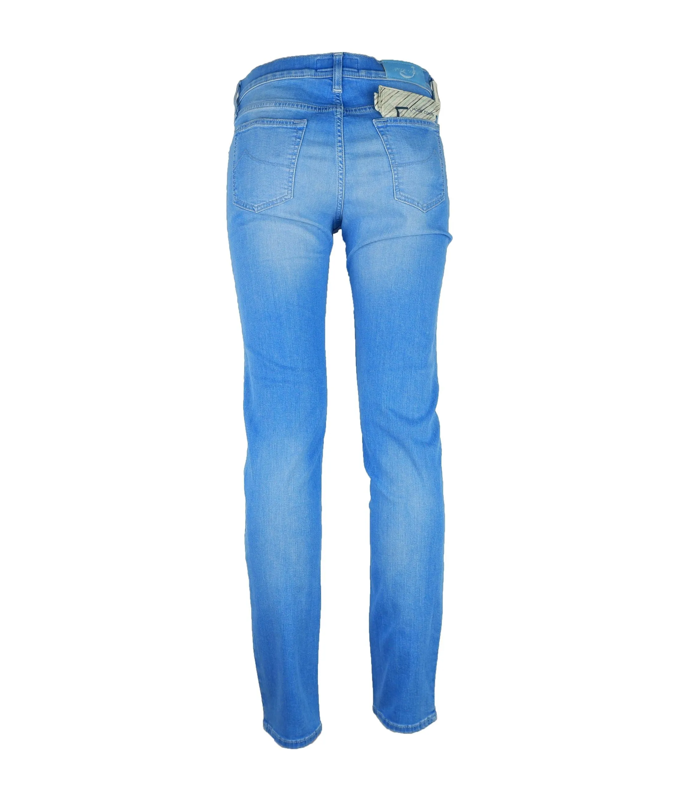 Elegant Light Blue Elasticized Denim sold by Louxly product image thumbnail 2