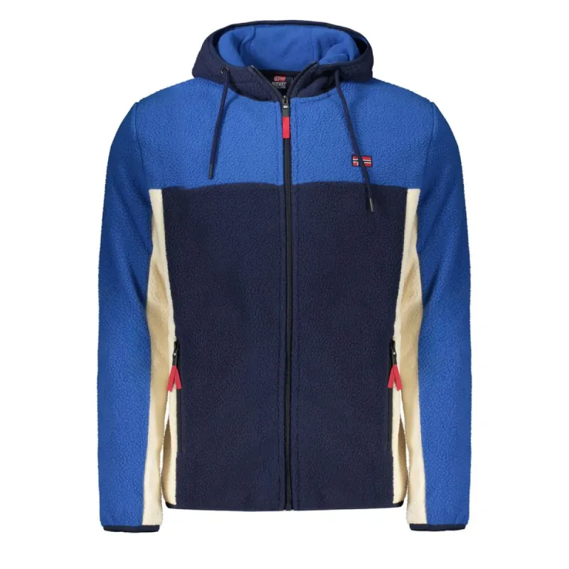 Blue Polyester Men Jacket sold by Louxly