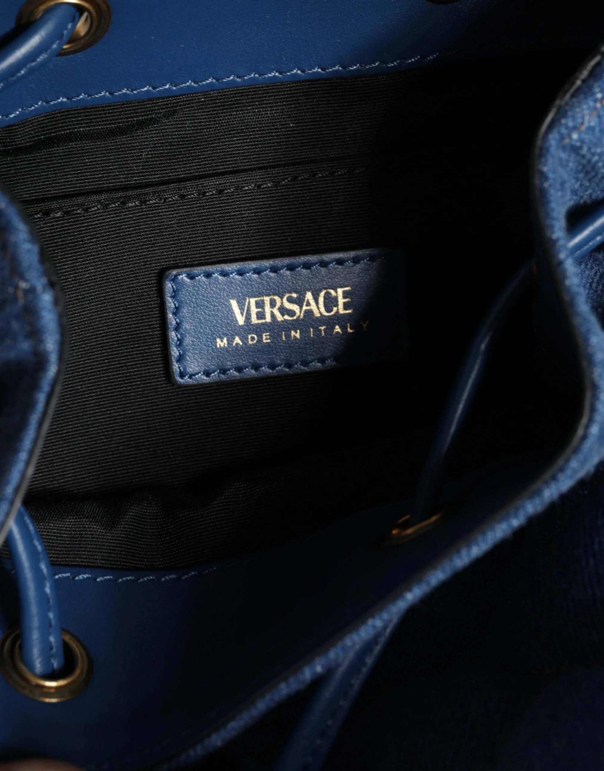 Blue Quilted Denim Leather Crossbody Shoulder Bag sold by Louxly product image thumbnail 5