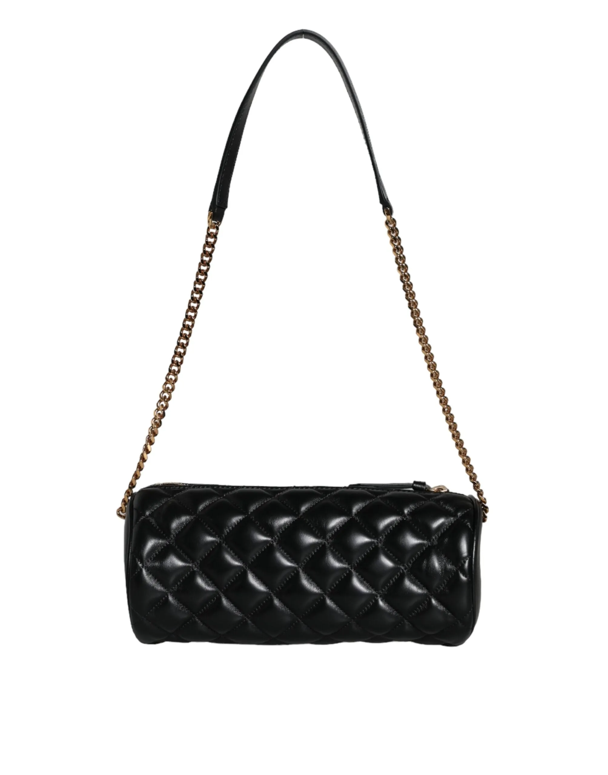 Black Mini Quilted Lambskin Leather Crossbody Sling Bag sold by Louxly product image thumbnail 3