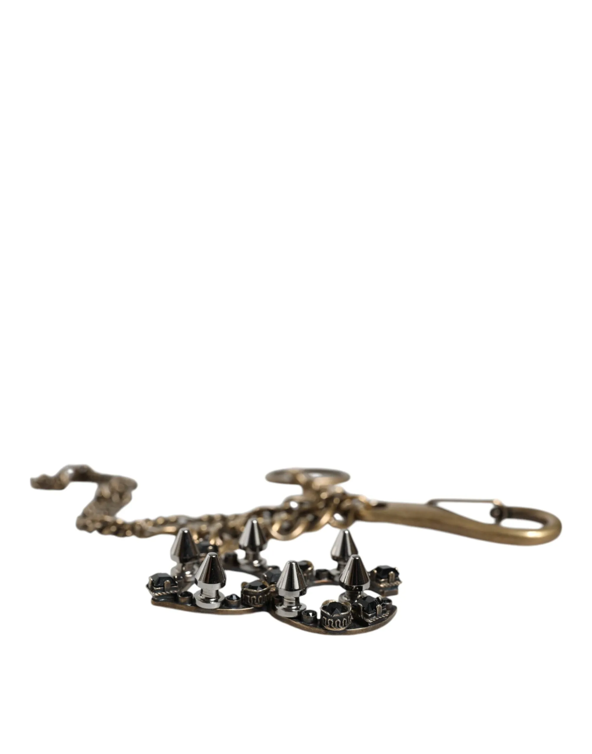 Silver Tone Metal DG Logo Crystal Keychain Keyring sold by Louxly product image thumbnail 5