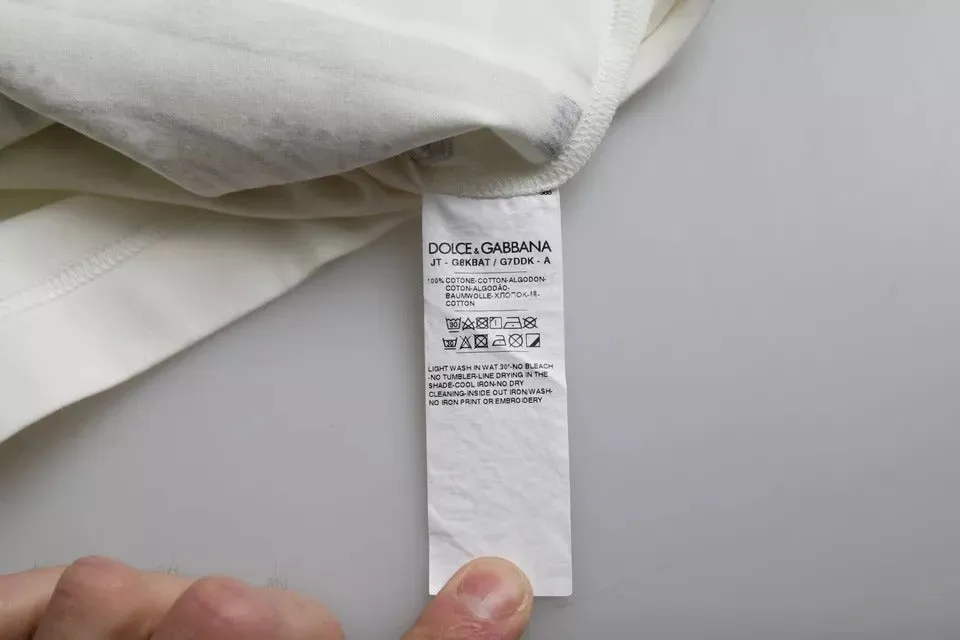 White Bandana Print Cotton Short Sleeves Men T-shirt sold by Louxly product image thumbnail 4