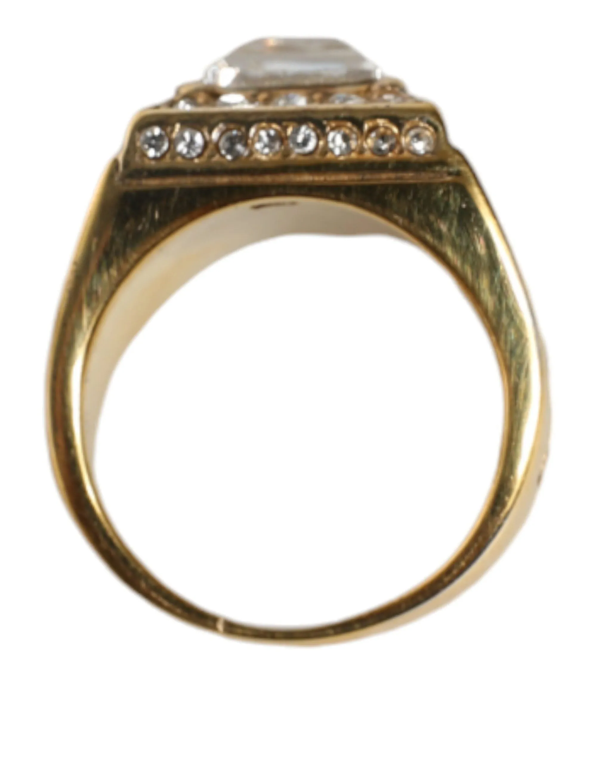 Gold Plated 925 Silver Clear Crystal Ring sold by Louxly product image thumbnail 5
