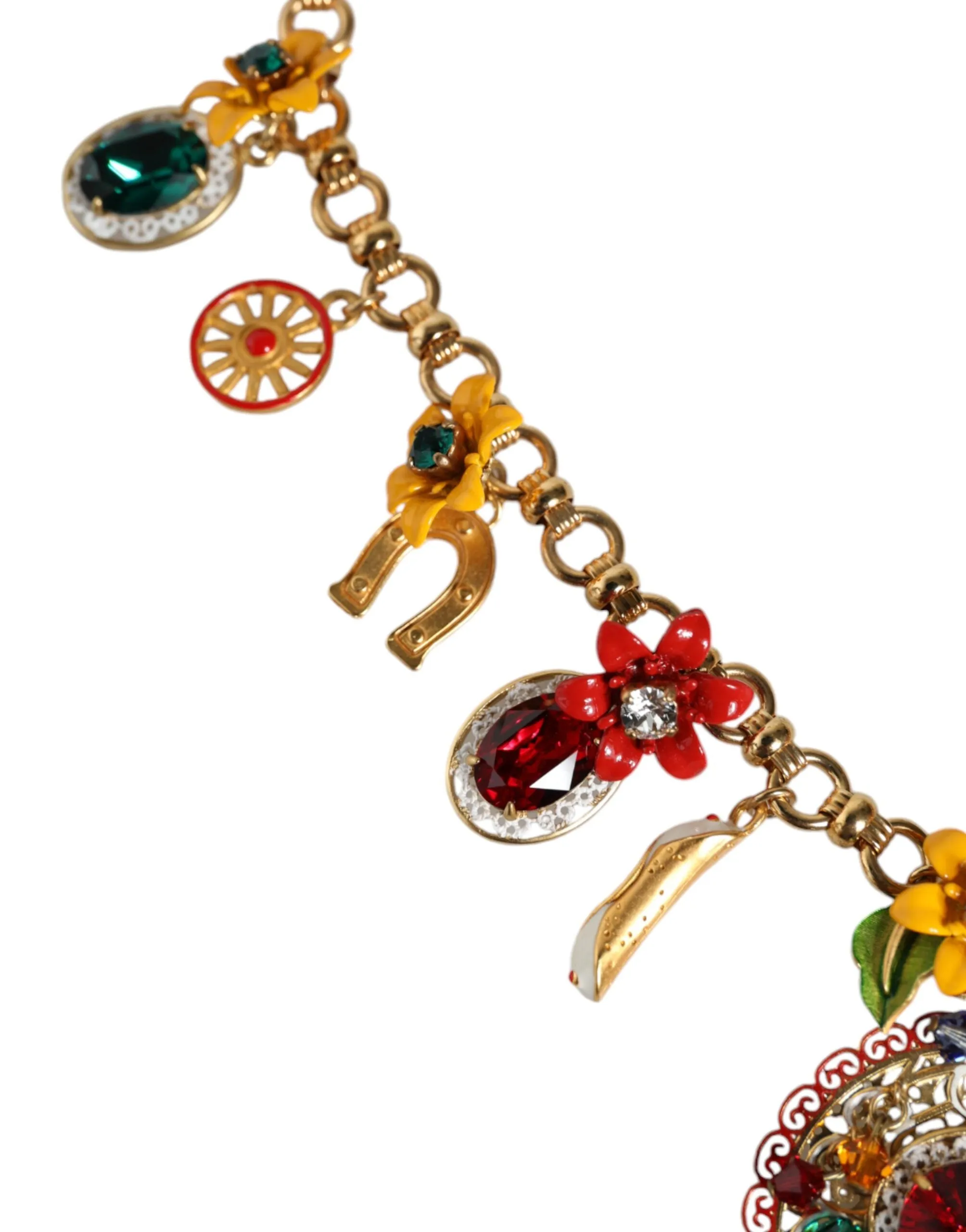 Gold Tone Brass Chain Embellished Statement Necklace sold by Louxly product image thumbnail 3