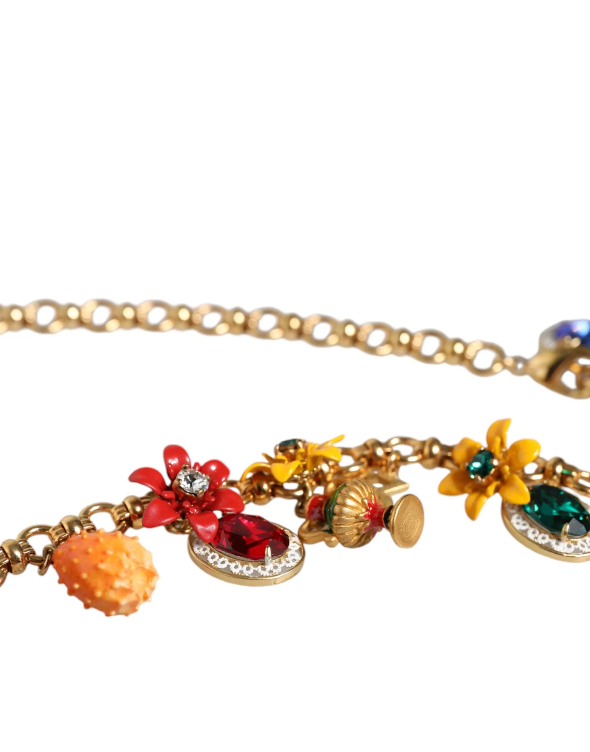 Gold Tone Brass Chain Embellished Statement Necklace sold by Louxly product image thumbnail 4