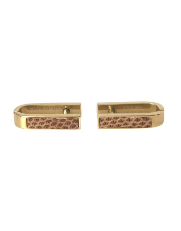 Gold Plated Metal Brass Pin Men Cufflinks sold by Louxly