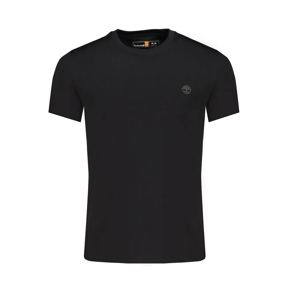 Black Cotton Men T-Shirt sold by Louxly