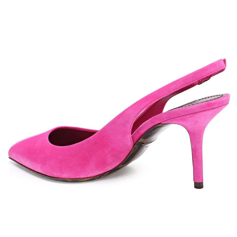 Fuchsia Leather Di Capra Pump sold by Louxly product image thumbnail 2