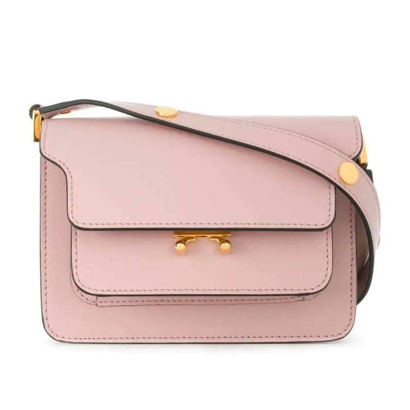 Pink Leather Crossbody Bag sold by Louxly