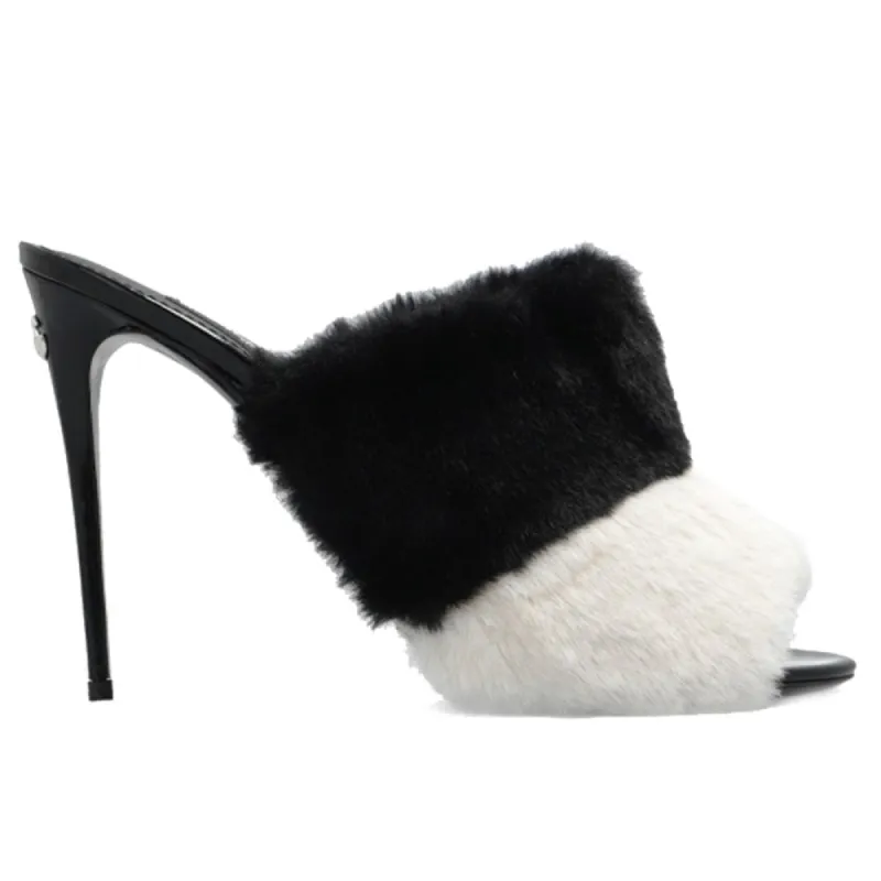 Black Leather Di Calfskin Sandal sold by Louxly