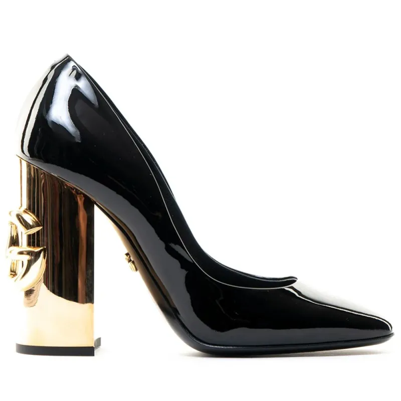 Black Leather Di Calfskin Pump sold by Louxly