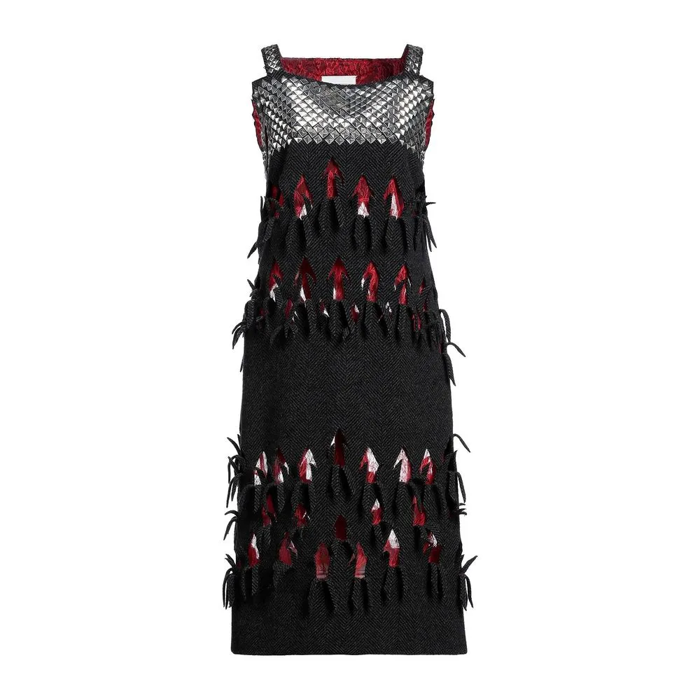 Black Wool Dress sold by Louxly