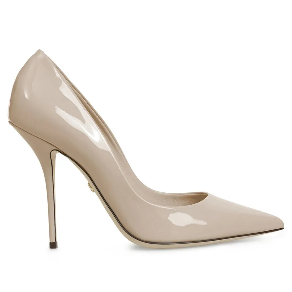 Beige Leather Di Calfskin Pump sold by Louxly