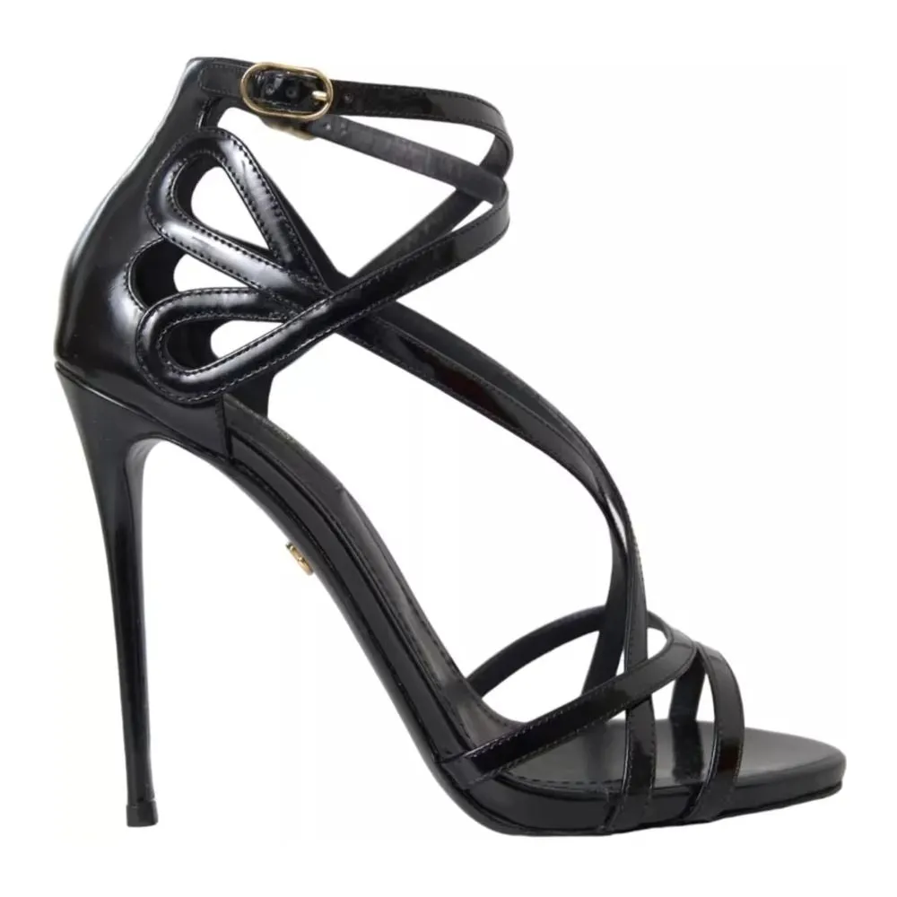 Black Leather Di Calfskin Sandal sold by Louxly