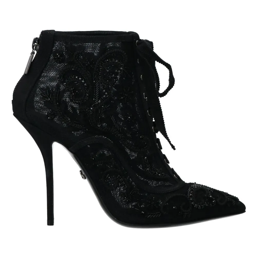 Black Polyester Boot sold by Louxly