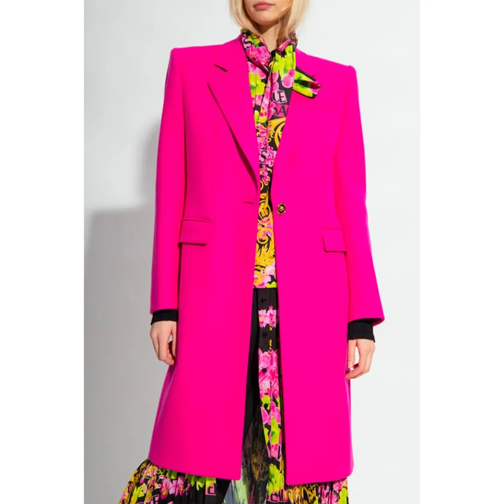 Fuchsia Viscose Jackets & Coat sold by Louxly product image thumbnail 2