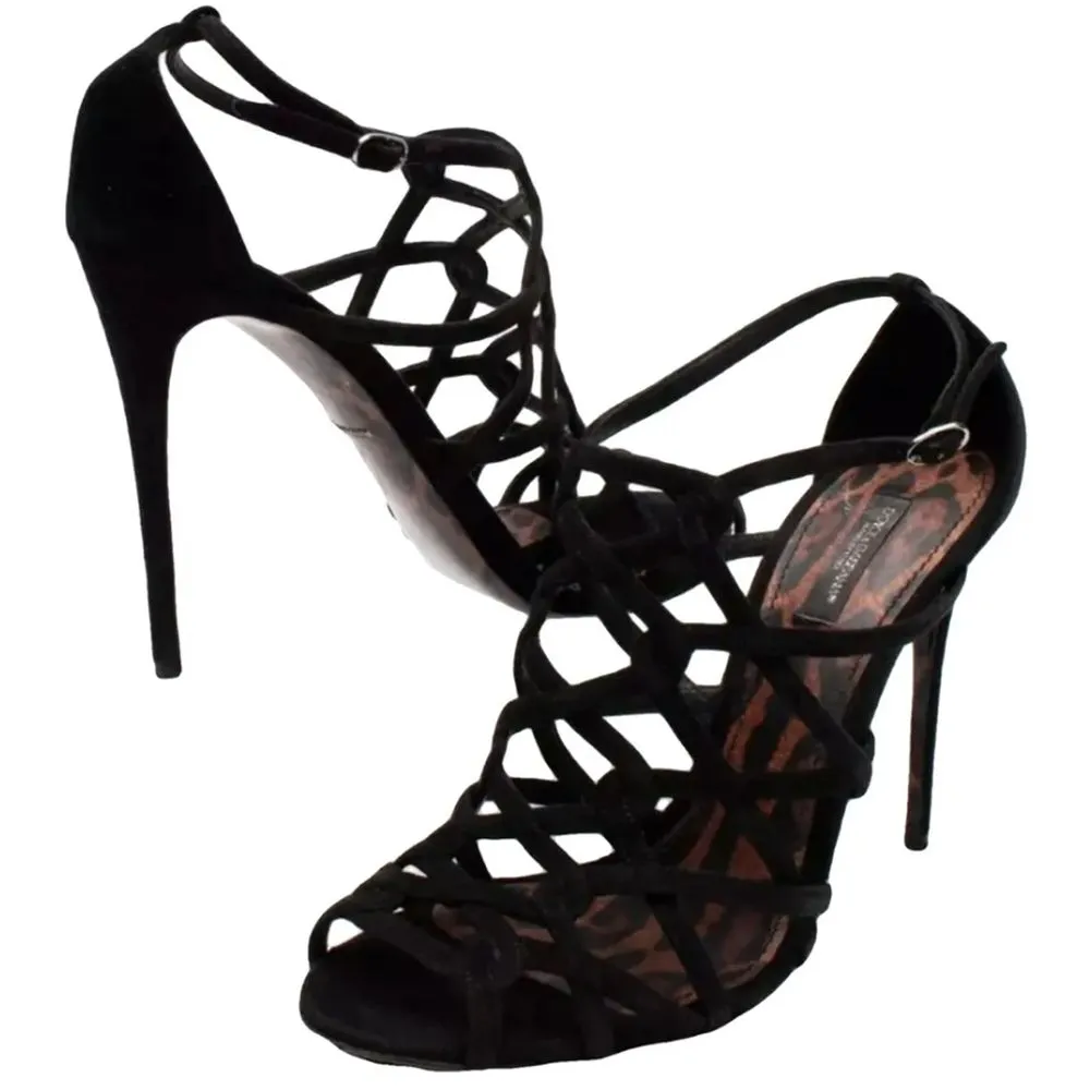 Black Leather Di Calfskin Sandal sold by Louxly product image thumbnail 2