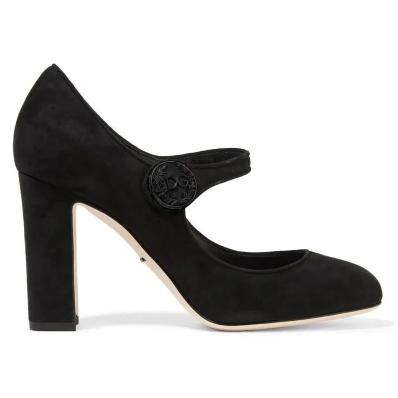 Black Leather Di Capra Pump sold by Louxly